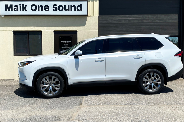Toyota 2024 Grand Highlander with professional window tint in North Bay